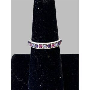 Brighton CRYSTAL PALACE Ring Size 6 Pink Multi Color Size perfect for stacking.